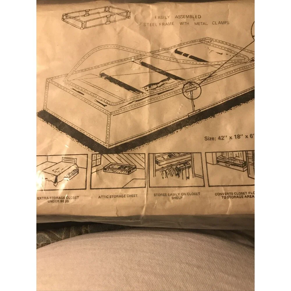 Vintage Interpur underbed storage item #0175